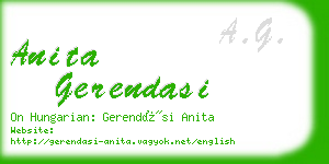 anita gerendasi business card